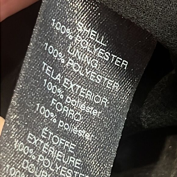 White House Black Market Black and White Floral Choker Blouse - Picture 9 of 9